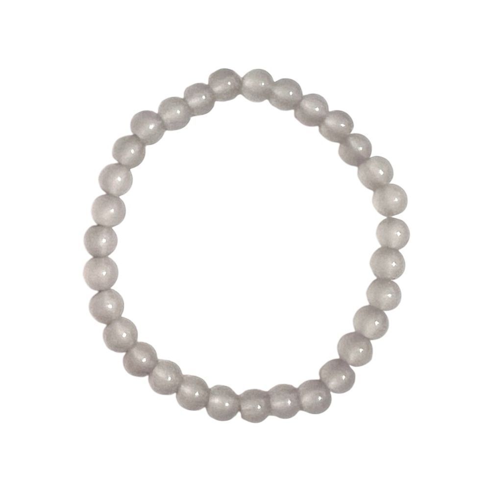 Elegant Quartz Beaded Stretch Bracelet